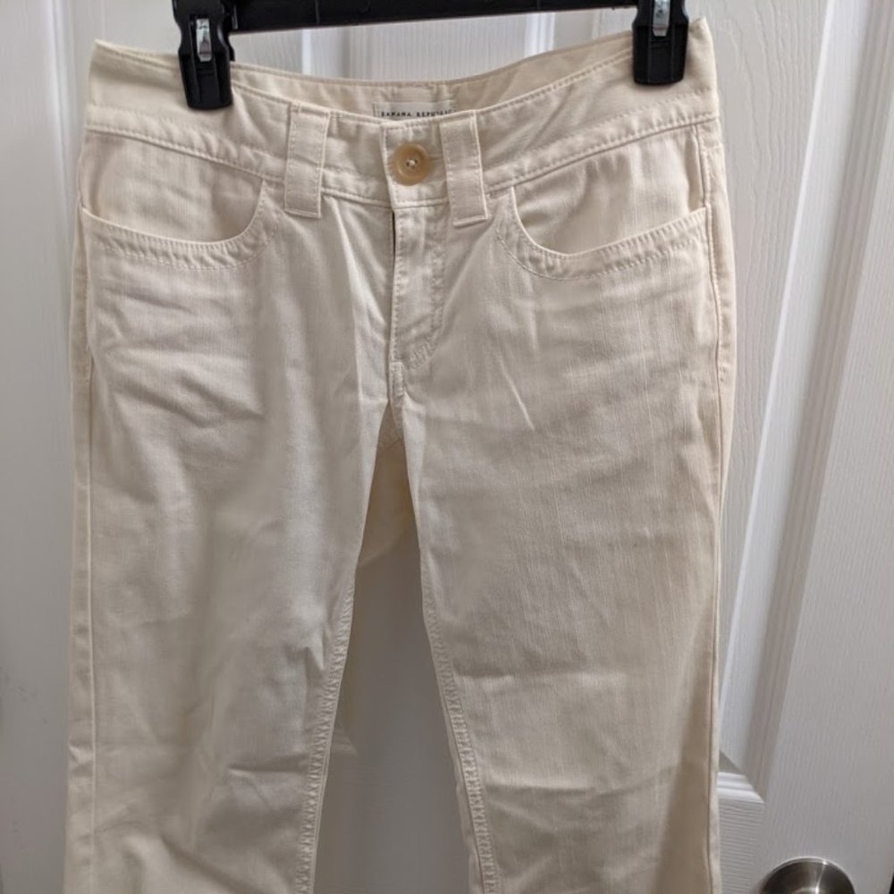 Banana Republic White Stretchy Pants